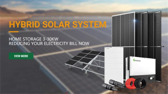 Energia doméstica dentro e fora da rede Painel solar Armazenamento doméstico Preço do sistema de energia 5kw 8kw 10kw 12kw 15kw 20kw 30kw Growatt Deye EU Bateria completa Sistema solar híbrido